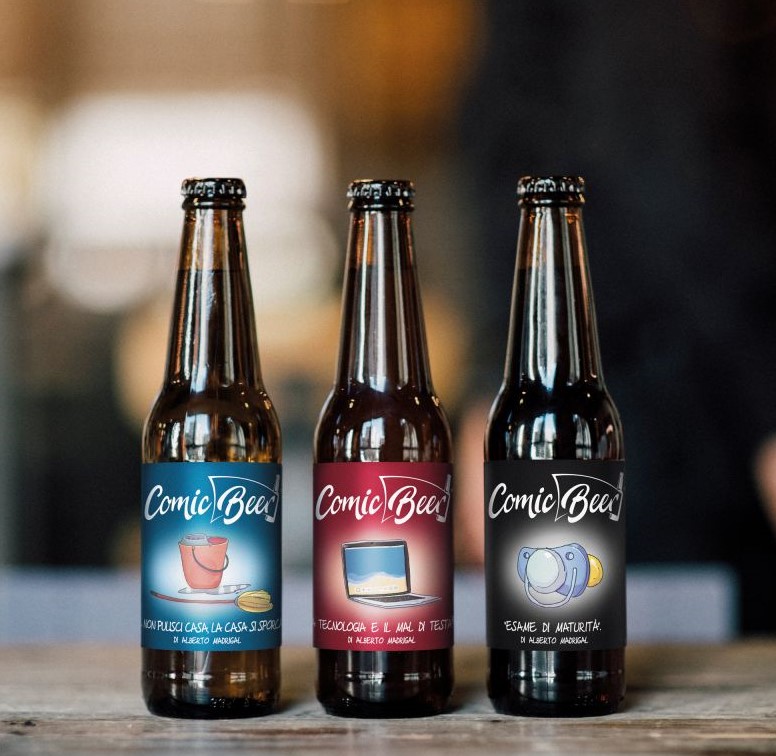 reverse innovation, multi-layer label, Comic Beer Printing and Labeling, European Product Design Award, Packaging Design