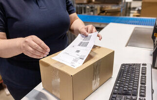 Linerless label